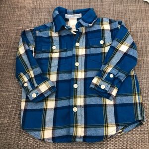 Janie and Jack baby boy flannel, LN size 9-12mon